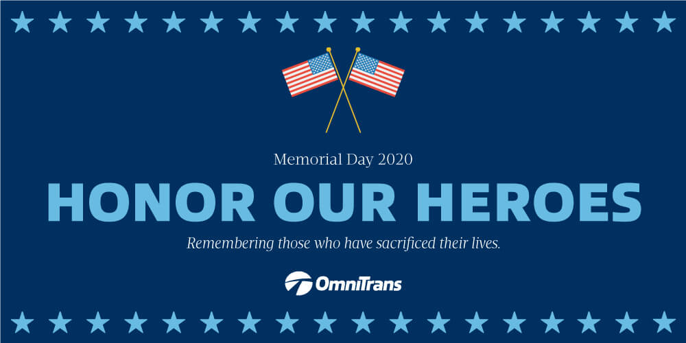 Memorial Day 2020: Buses not in service