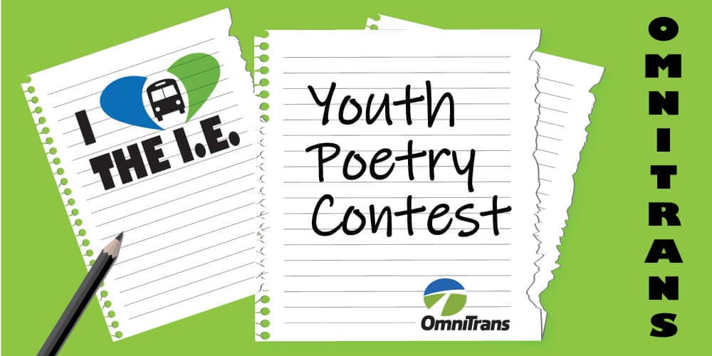 Submit Your Poem Into the Omnitrans Youth Poetry Contest!