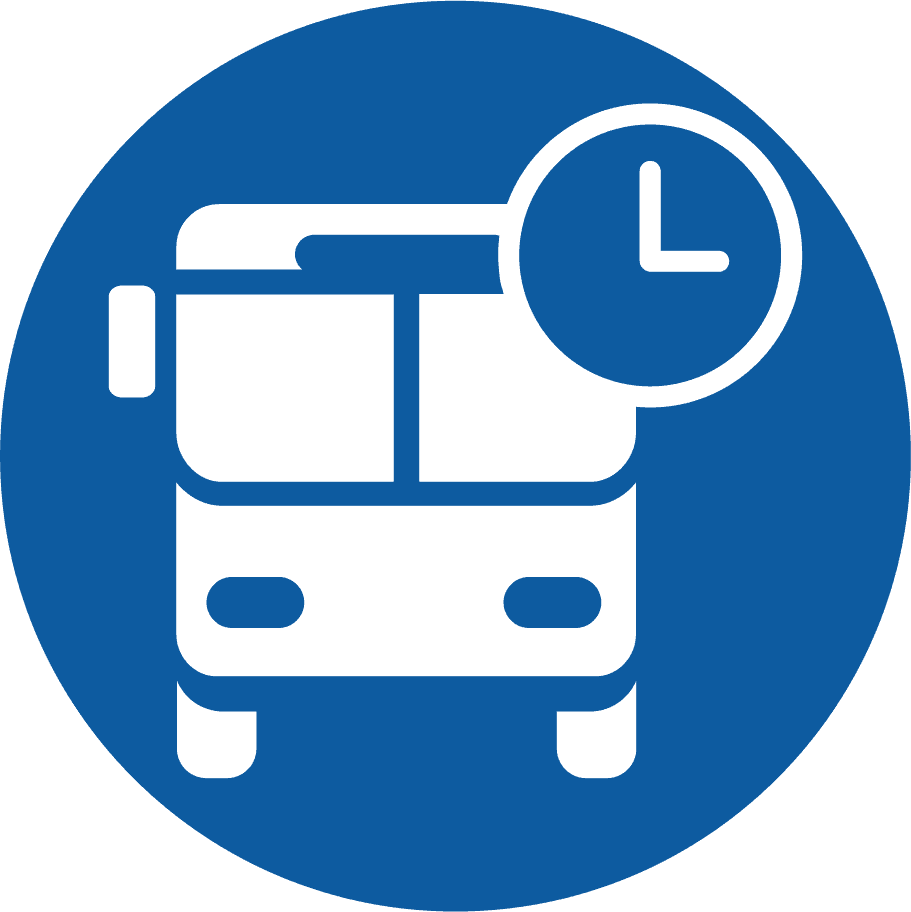 time of bus icon