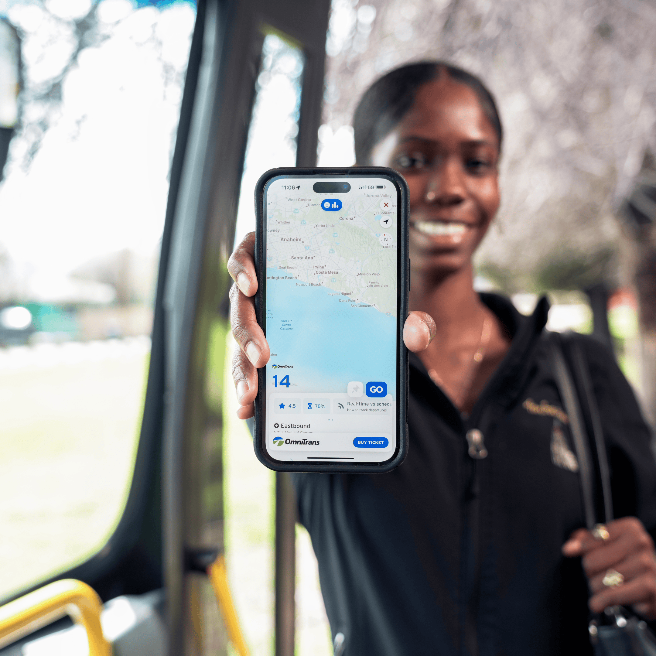 Omnitrans fares on Transit App